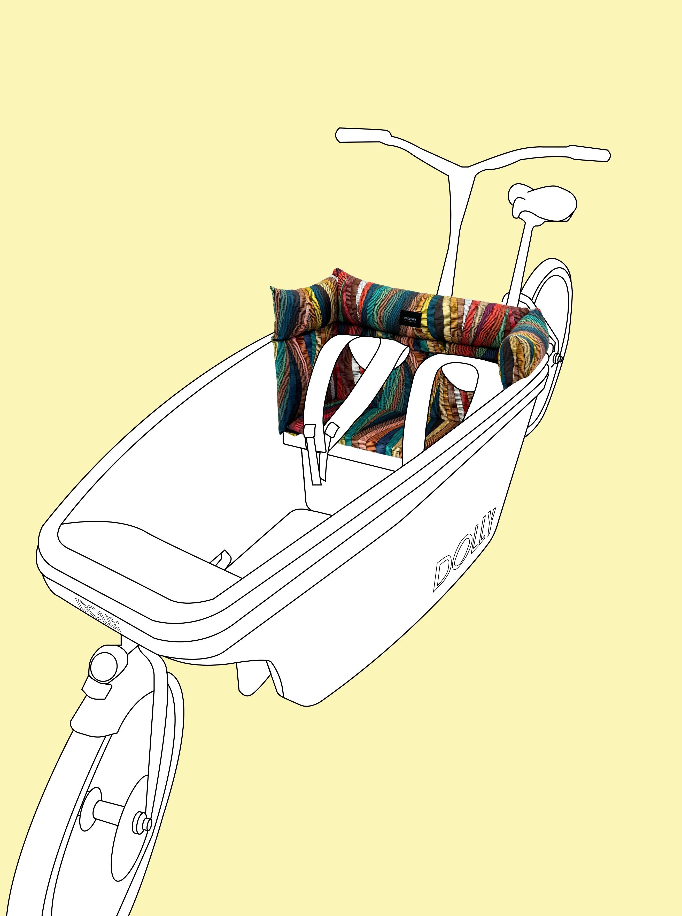 Bakfietskussen Dolly Kaapstad